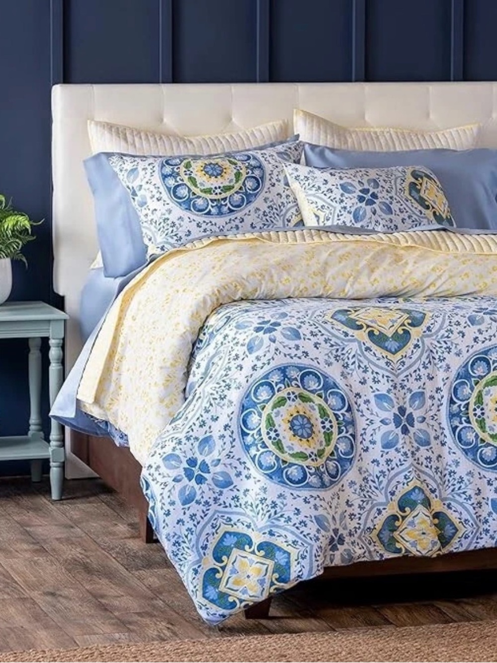 3 Pc Duvet Cover Set by Martha Stewart 100% Cotton Luxurious queen size